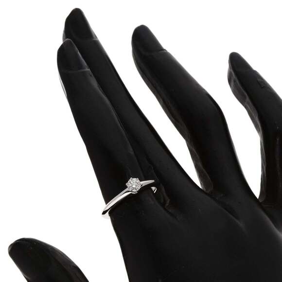 TIFFANY Authentic Silver Diamond Ring - Picture 6 of 6